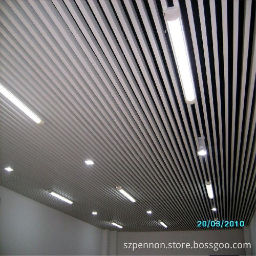 Artistic strong design ceiling Suspended Ceiling Tube line Baffle Ceiling